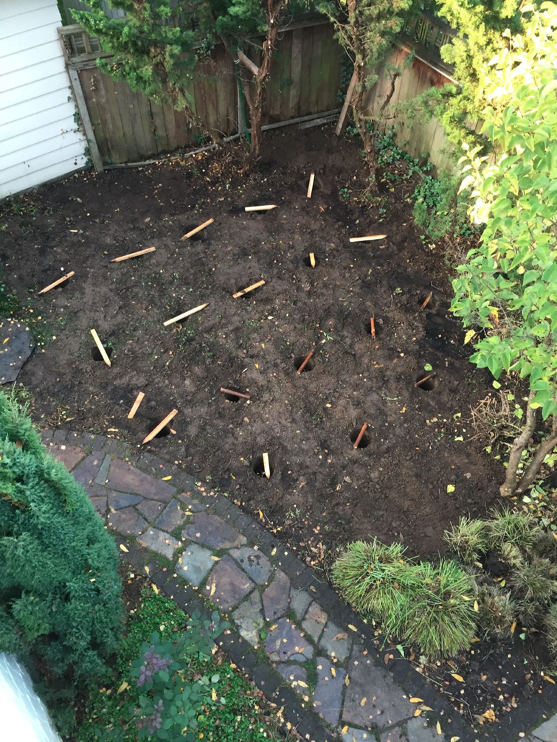 Drilled 18 holes.