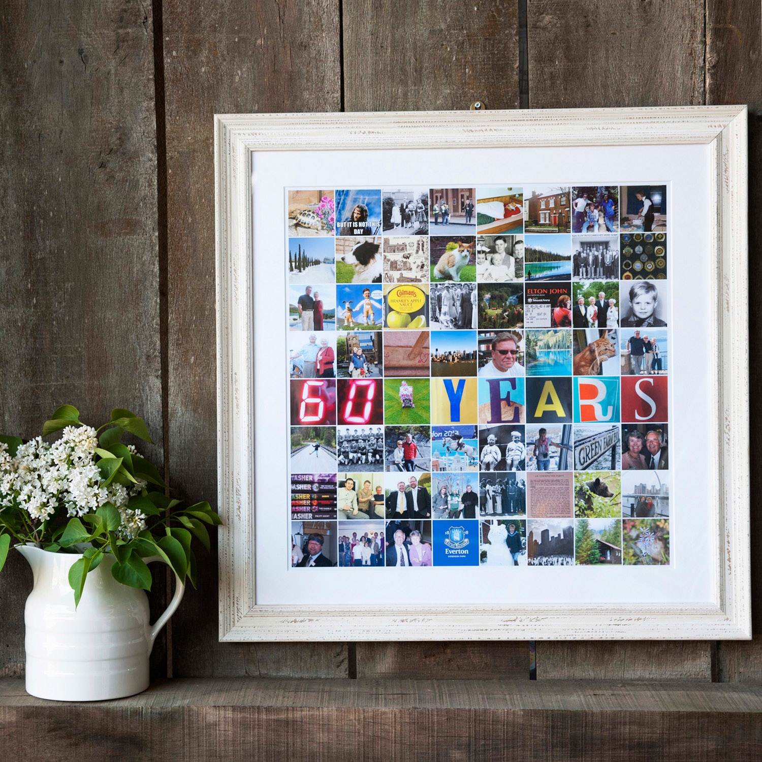 birthday framed collage