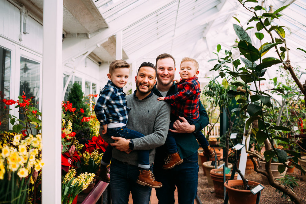 LGBTQ Family shoot in Birmingham Botanical Gardens