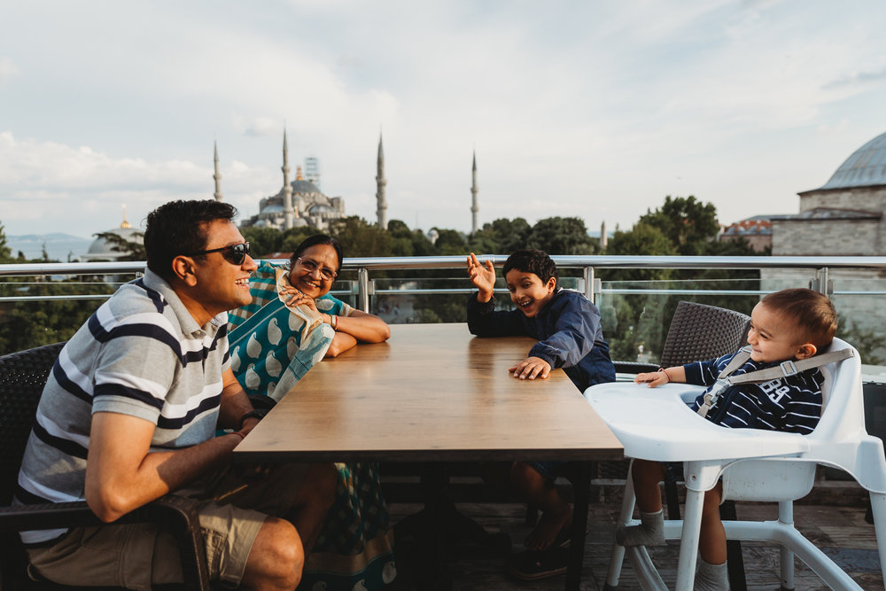 summer vacation turkey istanbul rooftop cafe