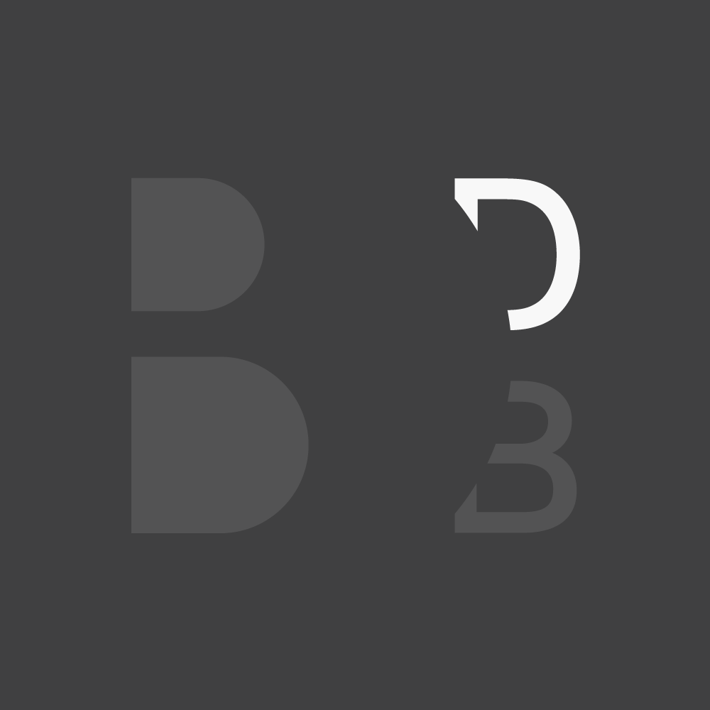 D is for defaultblue ... The current identity for the agency I co-founded over 15 years ago features a small cropped D and the larger hidden D within the negative space.