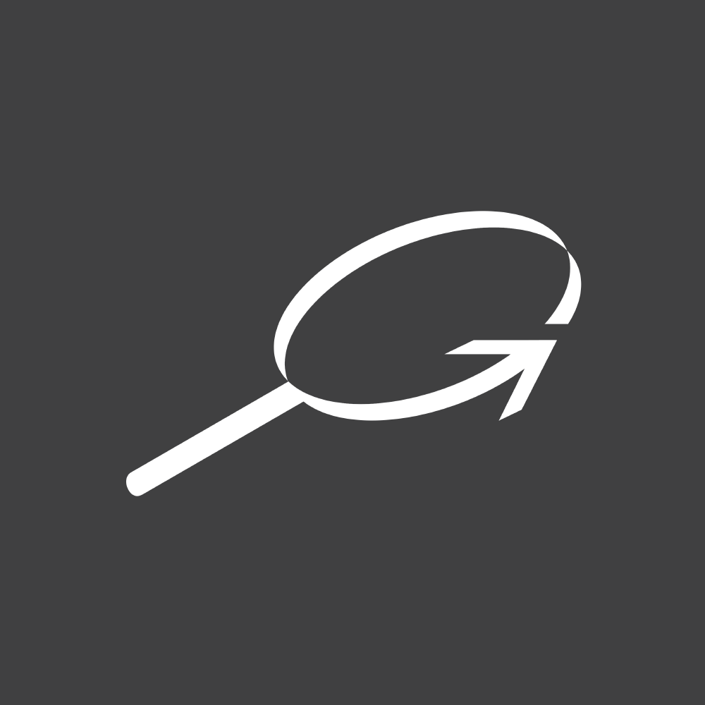 G is for GO!... A brand mark created for a business directory search site over a decade ago! A magnifying glass, a directional arrow and the letter G all rolled up into one tidy little icon. 