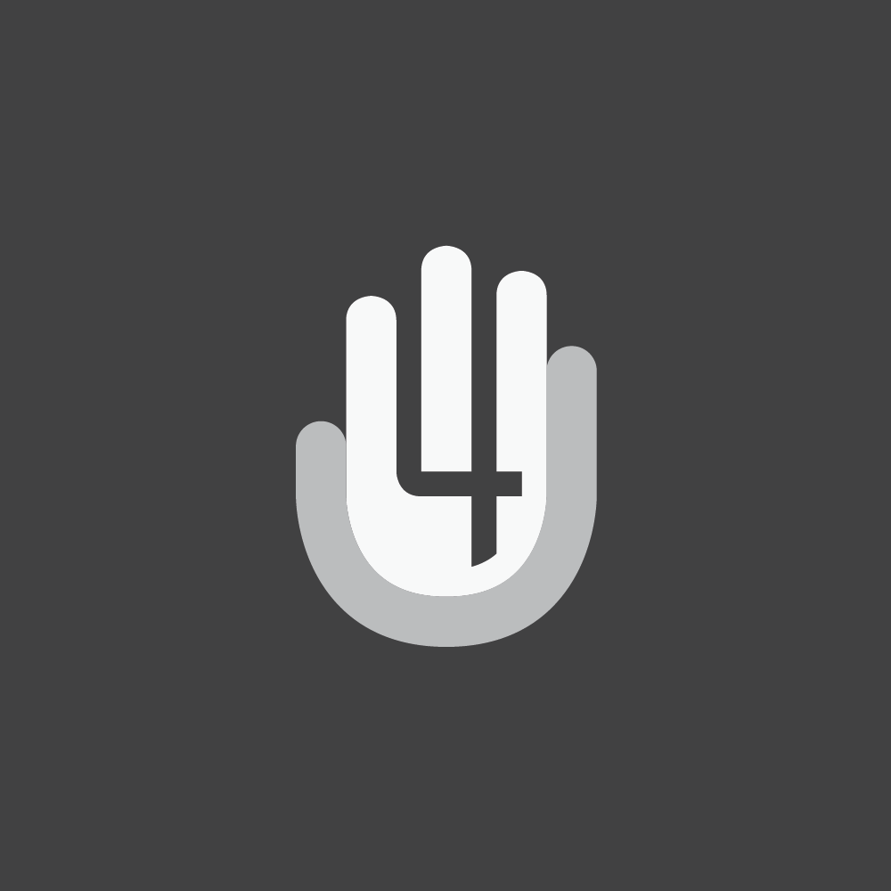 4 fingers and a thumb... Fun little logo developed for a range of uniquely dispensed disposable gloves. See More →