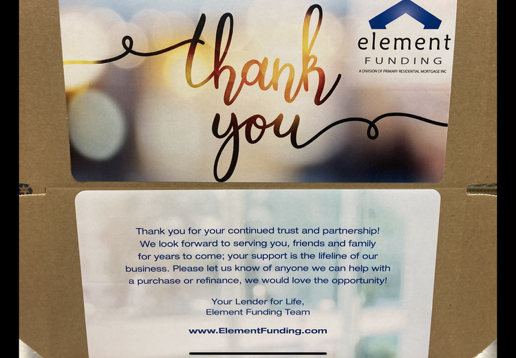 Element thank-you gift example 1