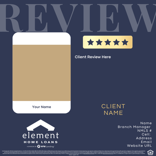 Client review and testimonial set template preview