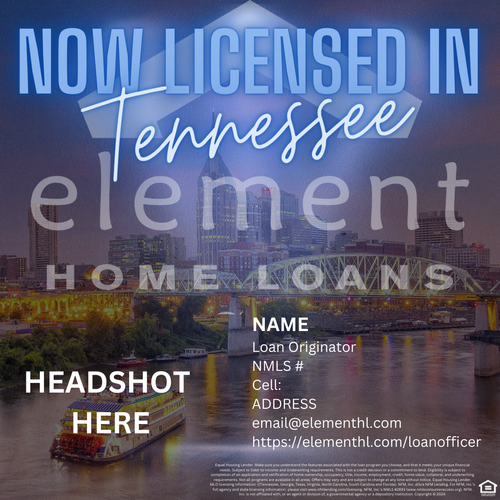 Now licensed in Tennessee template preview