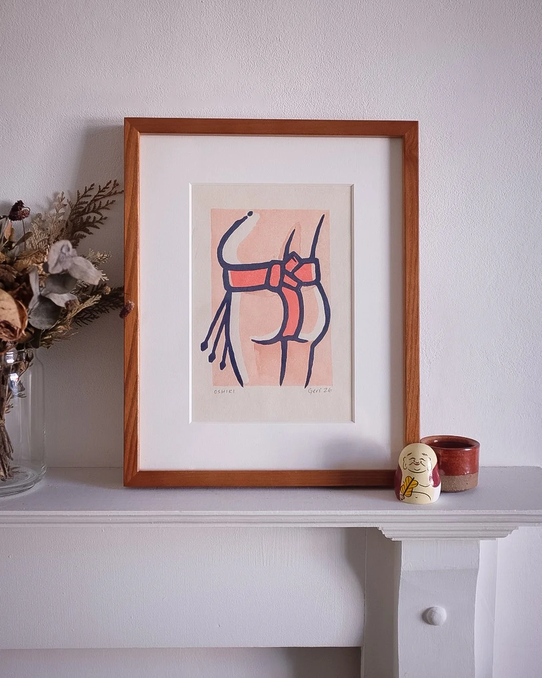 Limited Edition "Oshiri" Woodblock Print