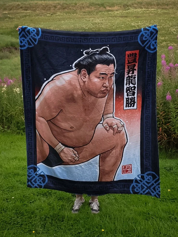 Yokozuna Hoshoryu 50 x 60 inch Fleece Blanket