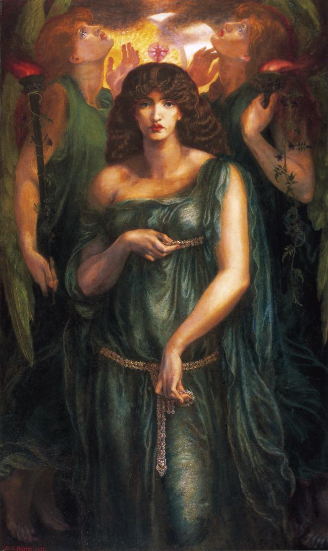 Art by Dante Gabriel Rosetti, 1877