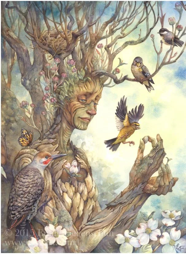 Children of the Forest Painting by Emily Fiegenschuh ©2015 Emily Fiegenschuh