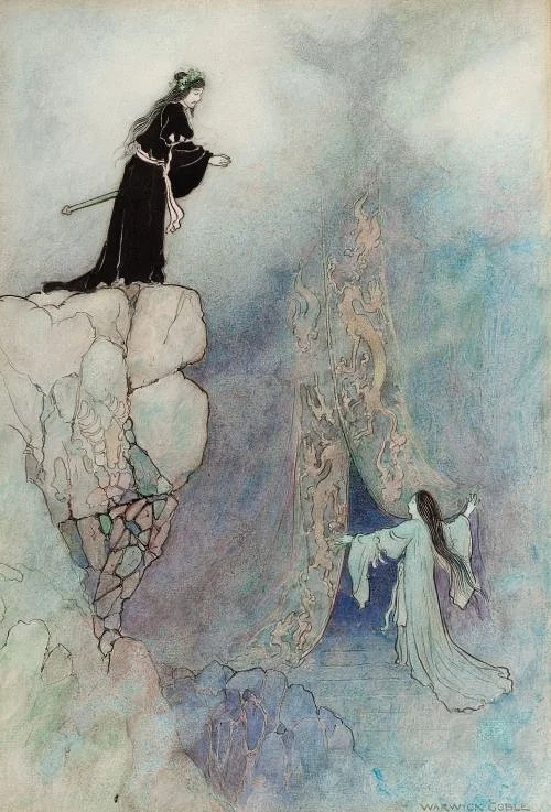 Green Willow and other Japanese fairy tales, 1910 by Warwick Goble (English, 1862–1943)