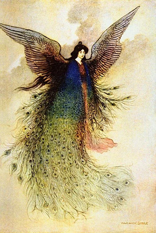 Green Willow and other Japanese fairy tales, 1910 by Warwick Goble (English, 1862–1943)