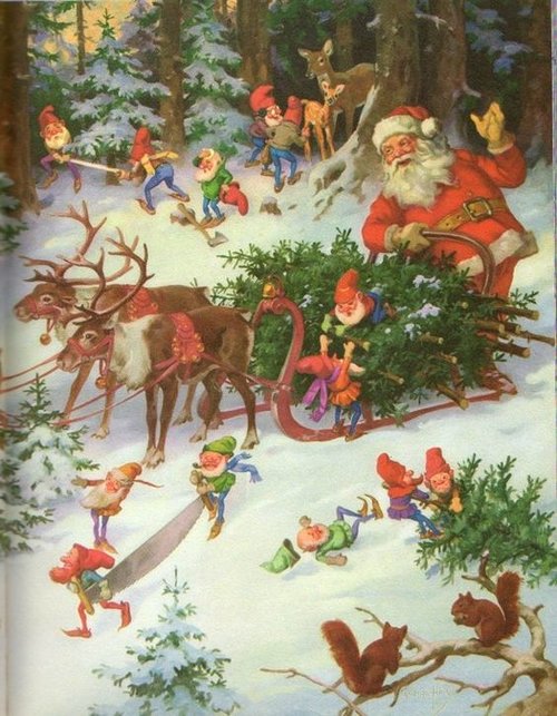 1958 Jolly Old Santa Claus Softcover Book