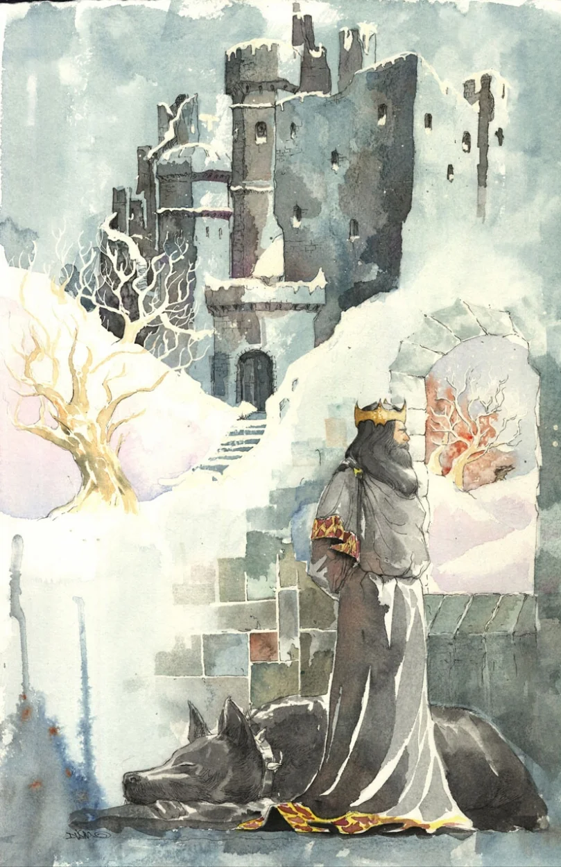 Batman as Good King Wenceslas by Dustin Nguyen, DC Comics