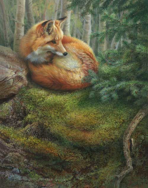 Art-  Red Fox -  by Joni Johnson-Godsy