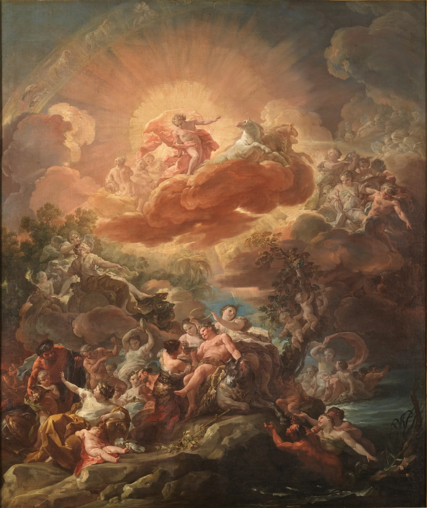 The Birth of the Sun and the Triumph of Bacchus - art by Corrado Giaquinto