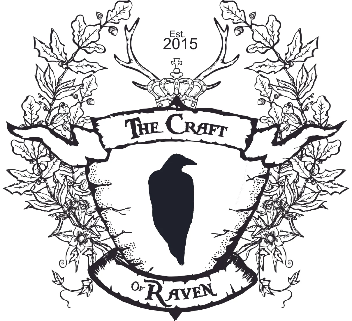 LogoTheCraftOfRavenB&W.jpg