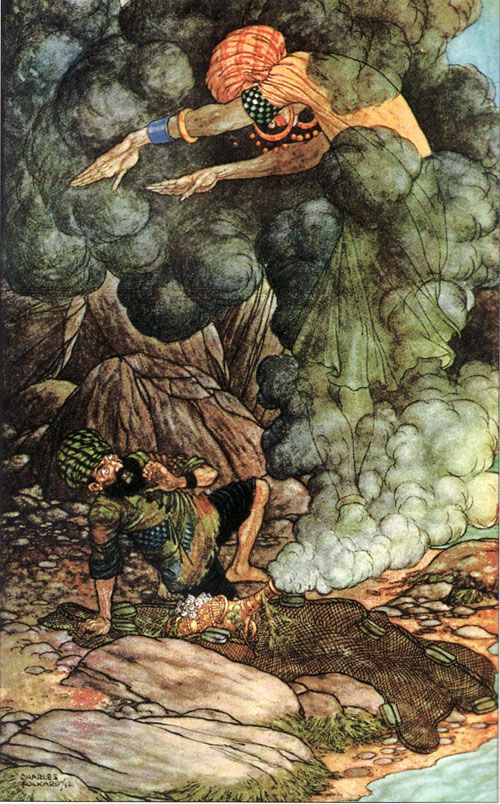 The Tale of the Fisherman and the Genie - Arabian Nights, 1913