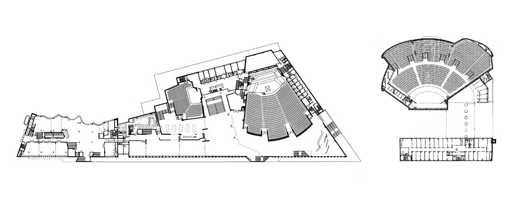 Finlandia Hall by Alvar Aalto; Helsinki, Finland (left) | House of Culture by Alvar Aalto; Helsingfors, Finland (right)