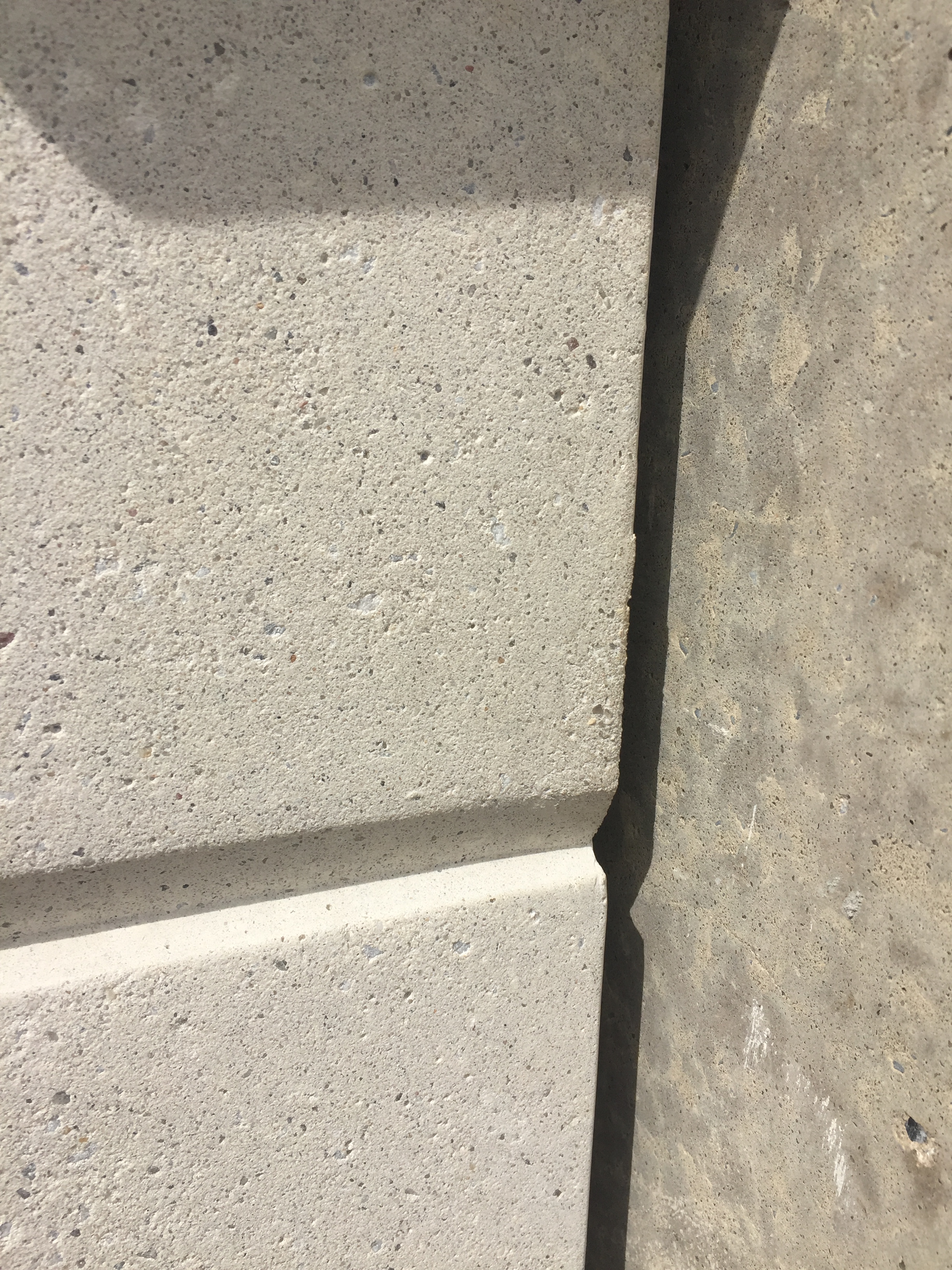 Mock-up of precast panel.