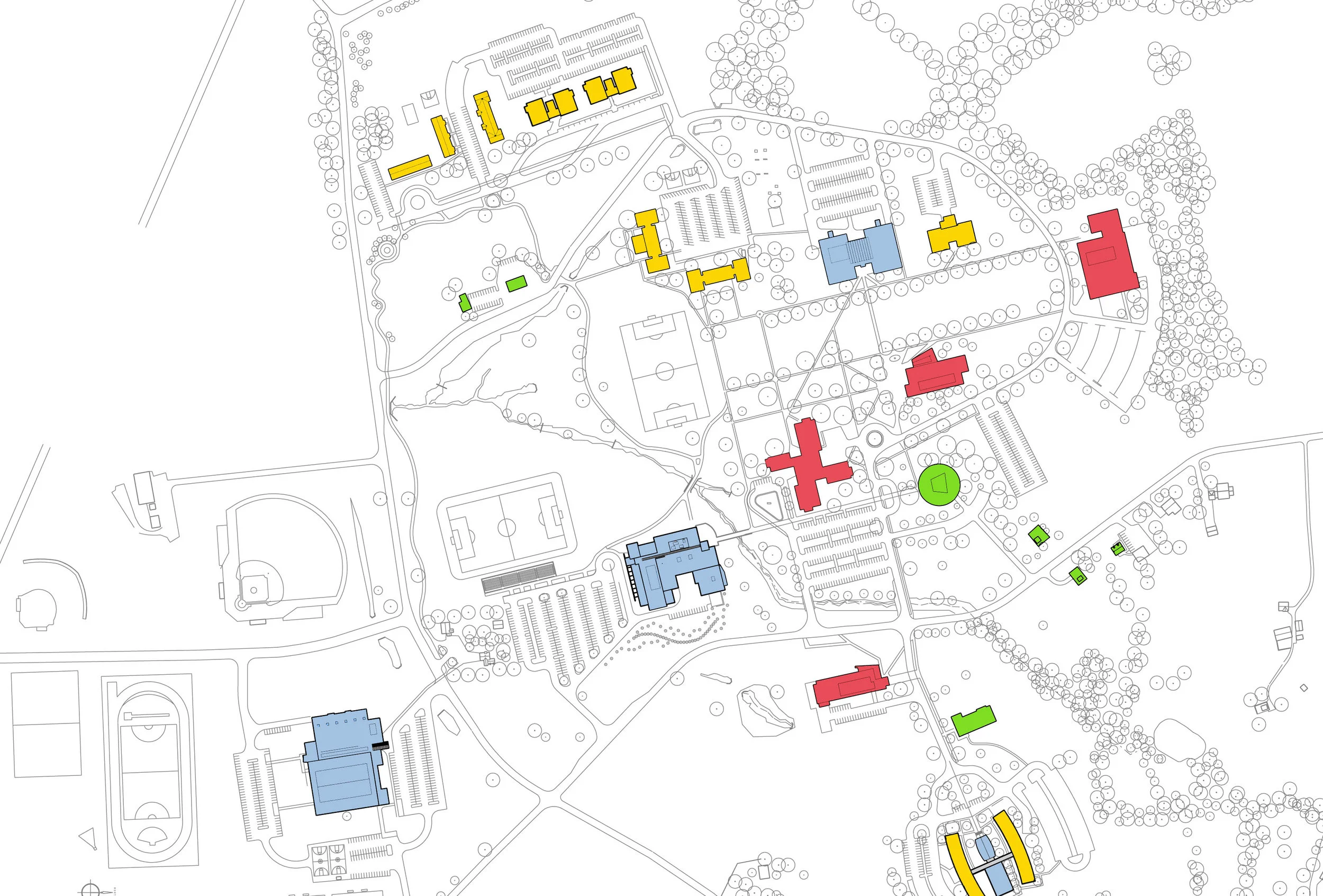 Campus Diagram - Existing Program.