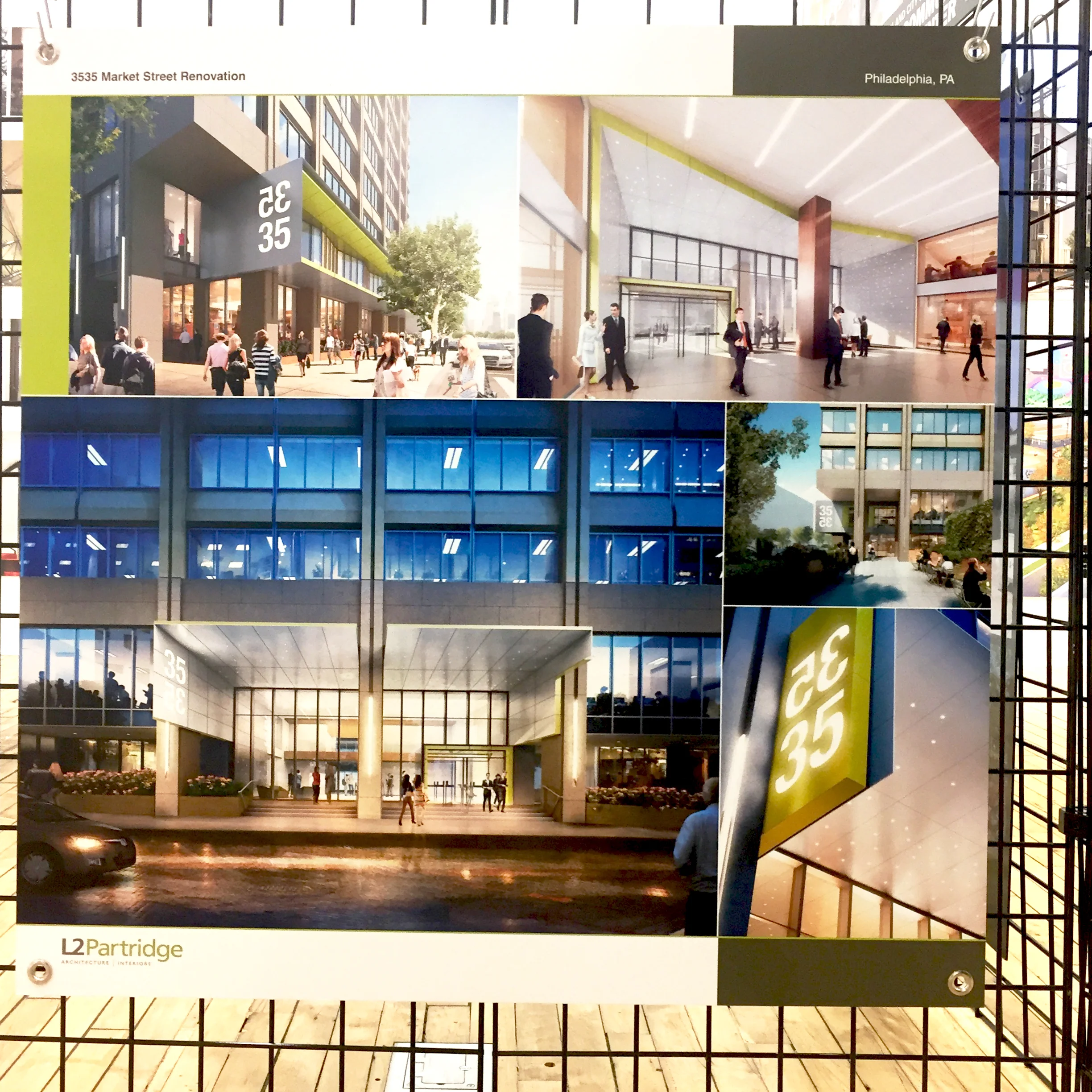 Display Board for 3535 Market Street Renovation
