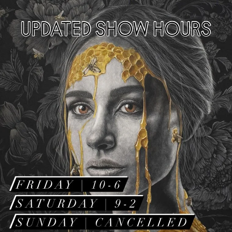 โ ๏ธ Updated Show Hours โ ๏ธ
The Virginia MOCA Boardwalk Art Show will open Friday 10–6 and Saturday 9–2 due to the approaching storm.
Sunday’s show is canceled for safety.
I’ll be there both days with my full collection —