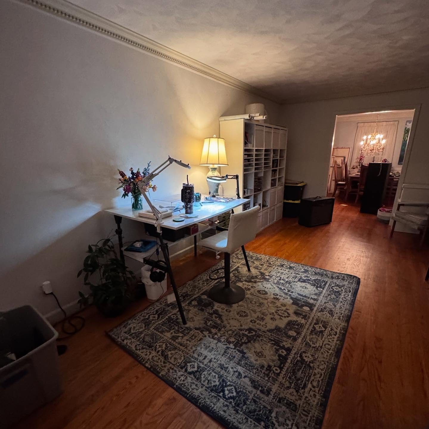 Far from done, but my studio is finally back together and already feels like a little sanctuary in the middle of the chaos.

It&rsquo;s the first time since my son was born that I&rsquo;ve had a space entirely my own &mdash; bigger, quieter, and full