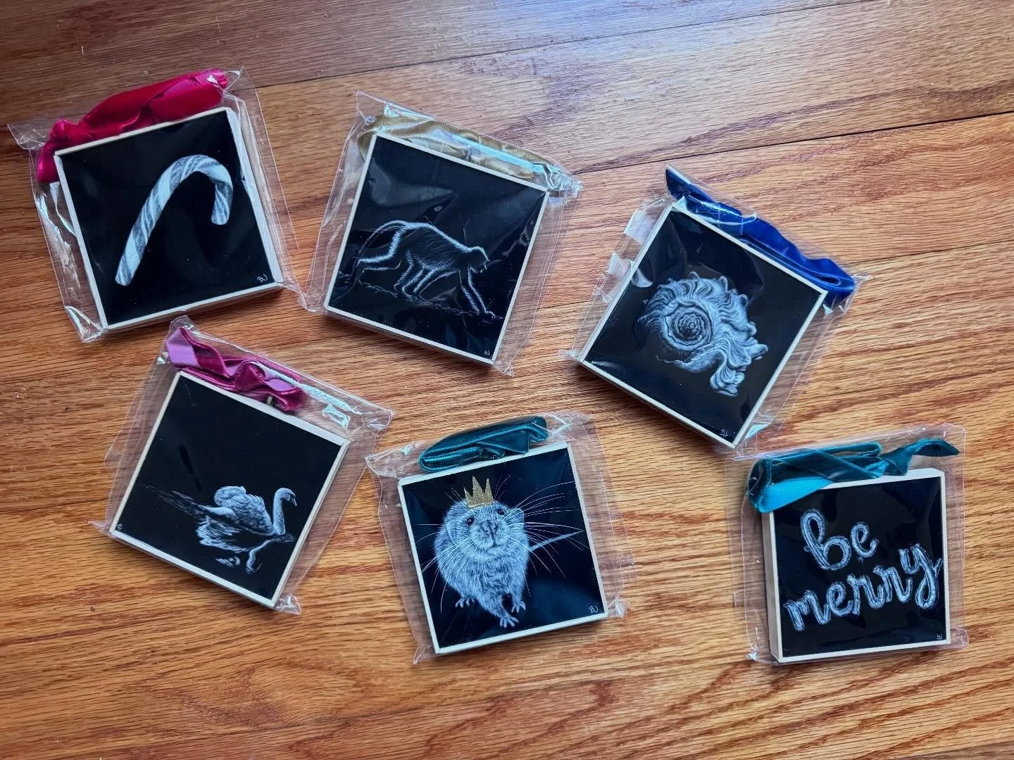 A few remaining scratchboard holiday ornaments are still available in my shop.
Each one is an original, hand-scratched miniature &mdash; quiet, detailed, and meant to be kept long after the season ends.
Perfect for a thoughtful gift or a small piece 