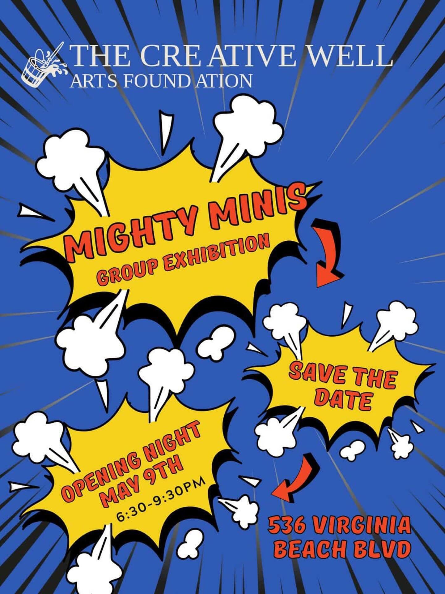 I&rsquo;m so excited to be part of the Mighty Minis Group Exhibition at The Creative Well ✨
@creativewellarts 

🗓 Opening Night: May 9th
⏰ 6:30&ndash;9:30 PM
📍 536 Virginia Beach Blvd

80 artists. 240 original works. All priced at $125.

I created 