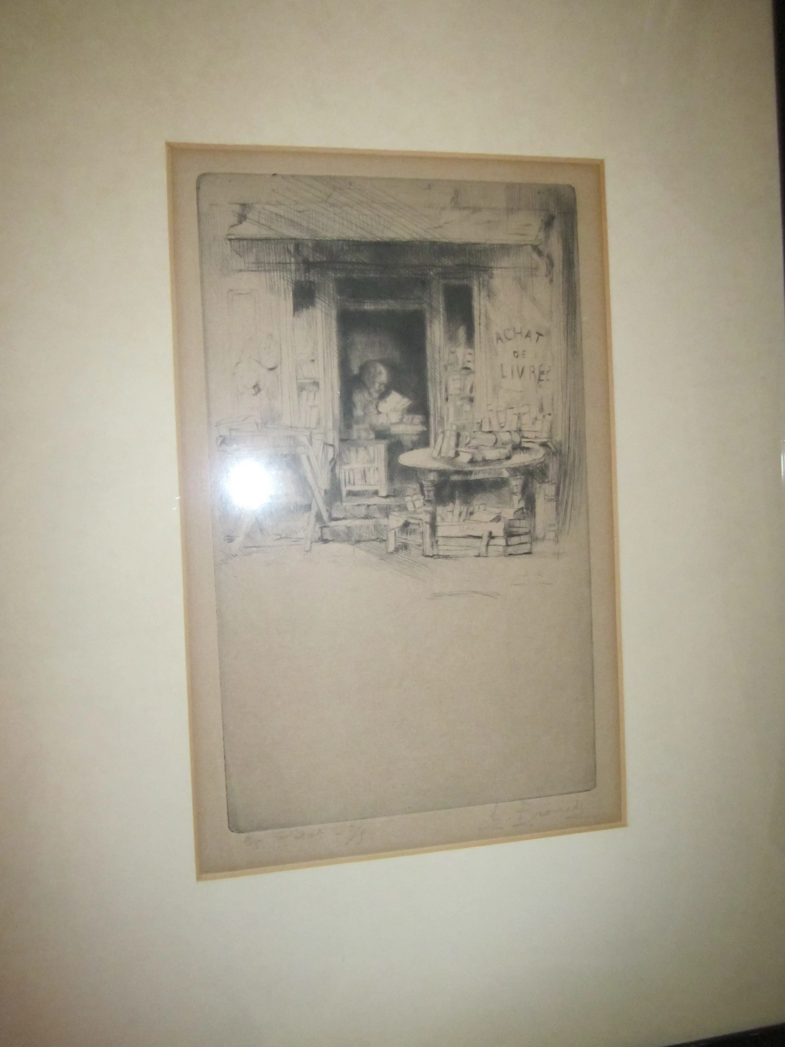 Auguste Brouet Sketch - signed and numbered