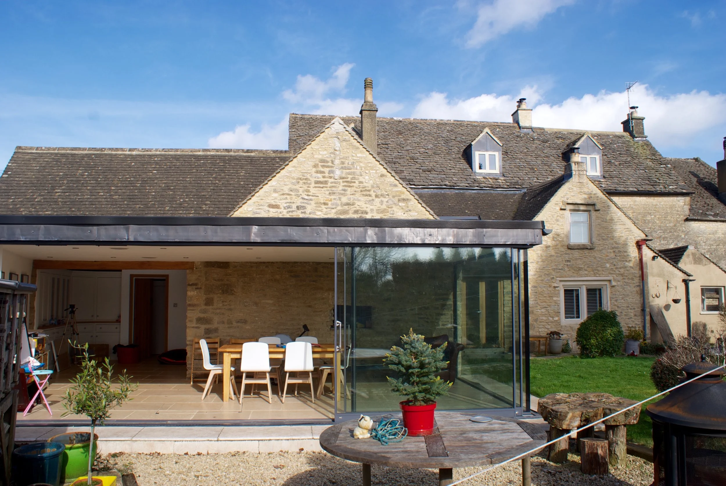 Glass Box Extension Cirencester Stroud Cotswolds Architecture Listed Building Architect Conservation Area Cotswold