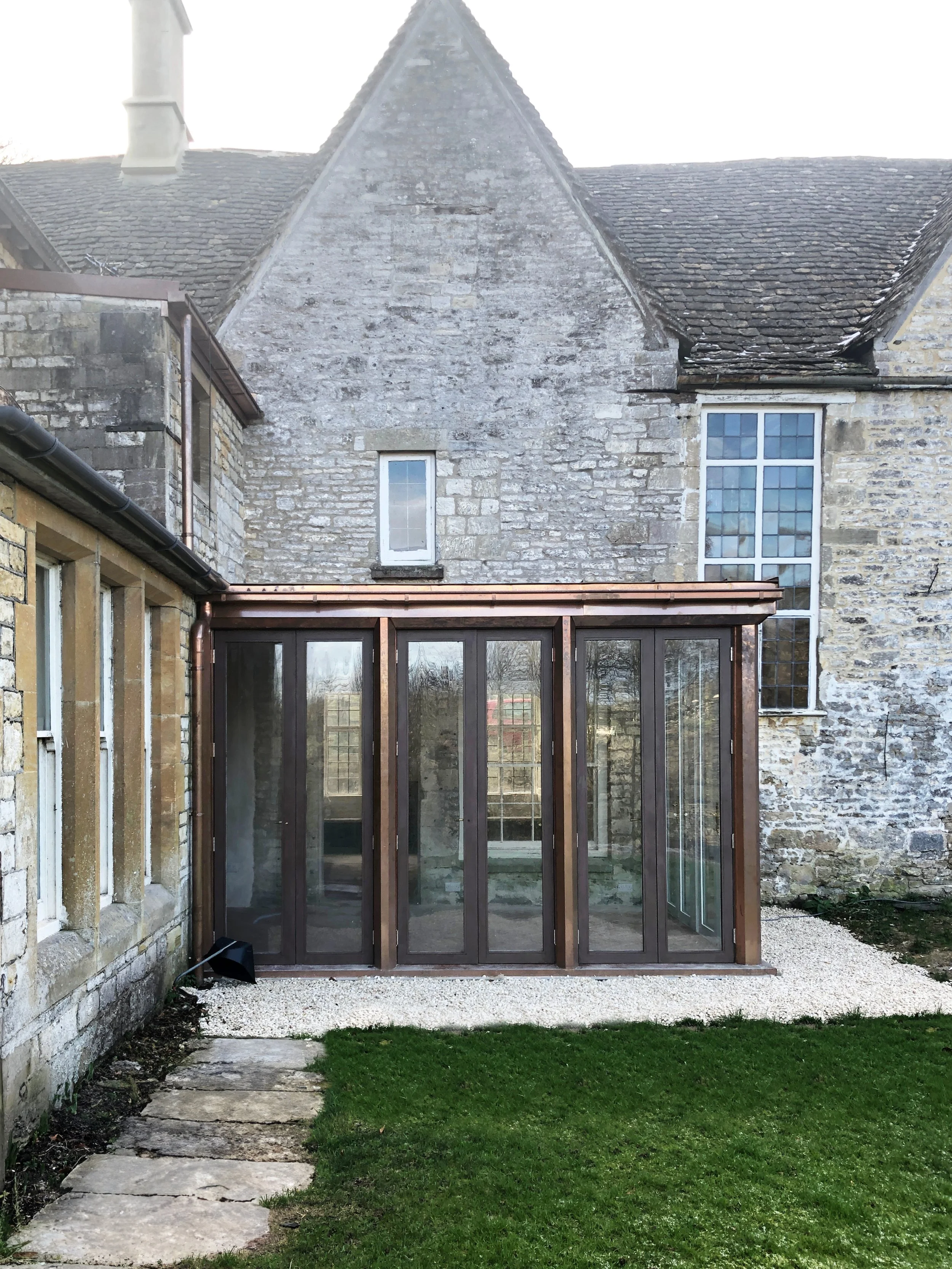 Copper extension front elevation, Stroud