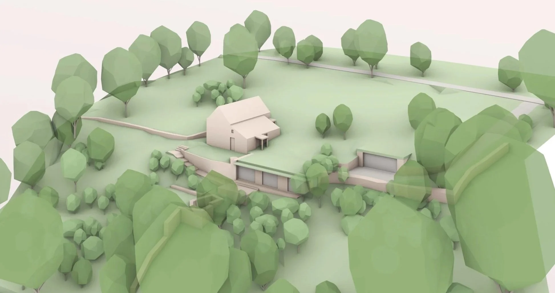 View of new house in stroud, Cotswolds