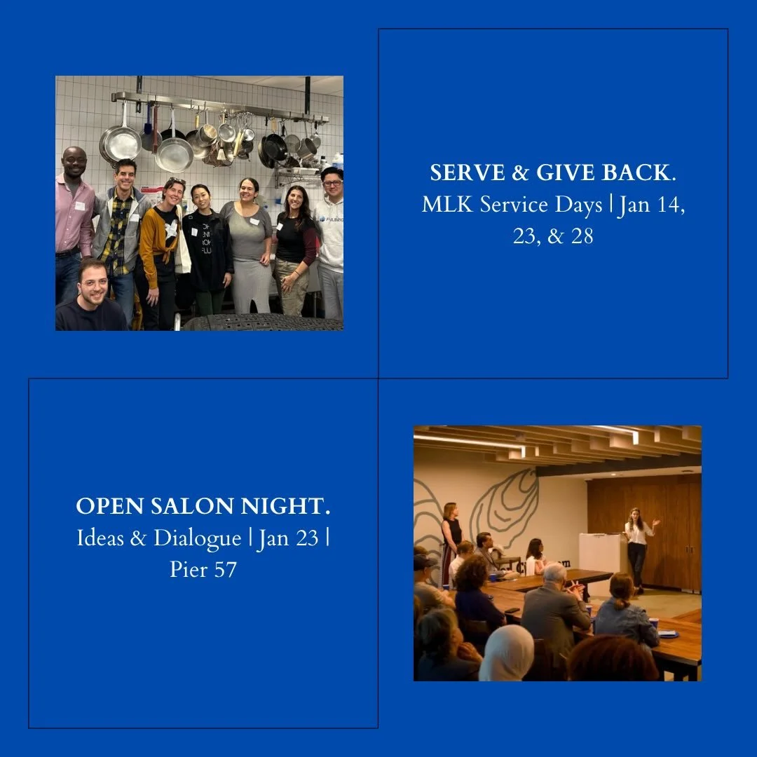 What does it mean to be part of the Fulbright community in NYC? It means turning service into solidarity. ❤️

This January, we&rsquo;re inviting our members and students to honor Dr. Martin Luther King Jr.&rsquo;s legacy by volunteering at the Food B