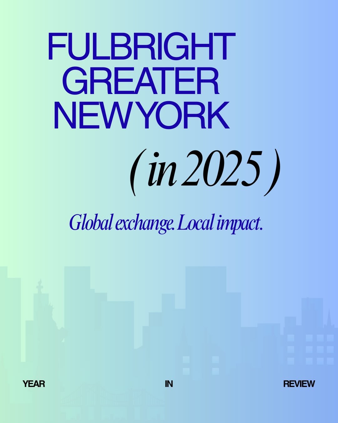 Fulbright Greater New York, Wrapped 🎧🌍

From museum visits and film conversations to advocacy happy hours, coffee meetups, service days, and spaces to connect, this year was about showing up for one another during uncertain times for international 