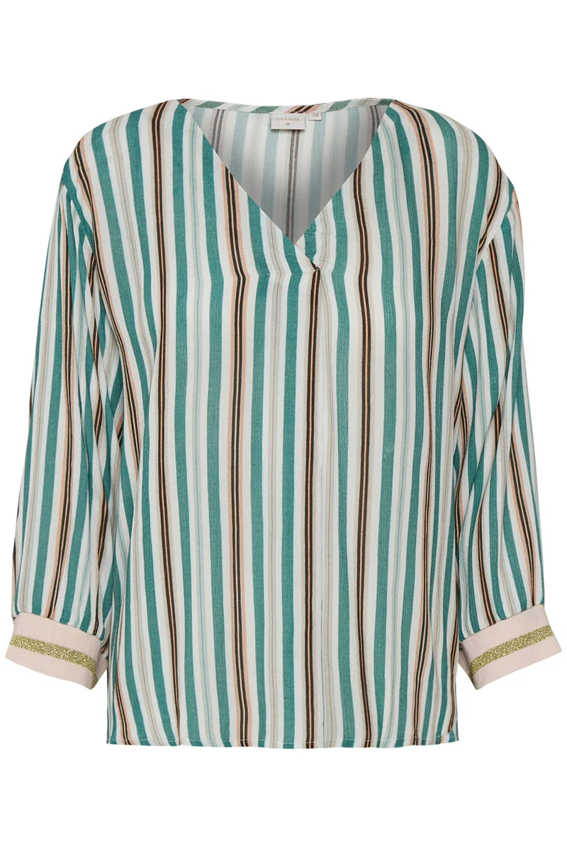 Green Stripe Blouse