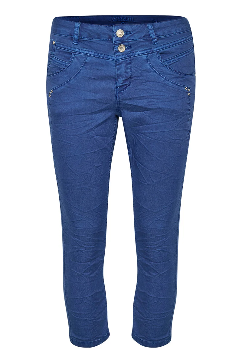 blue crop pants
