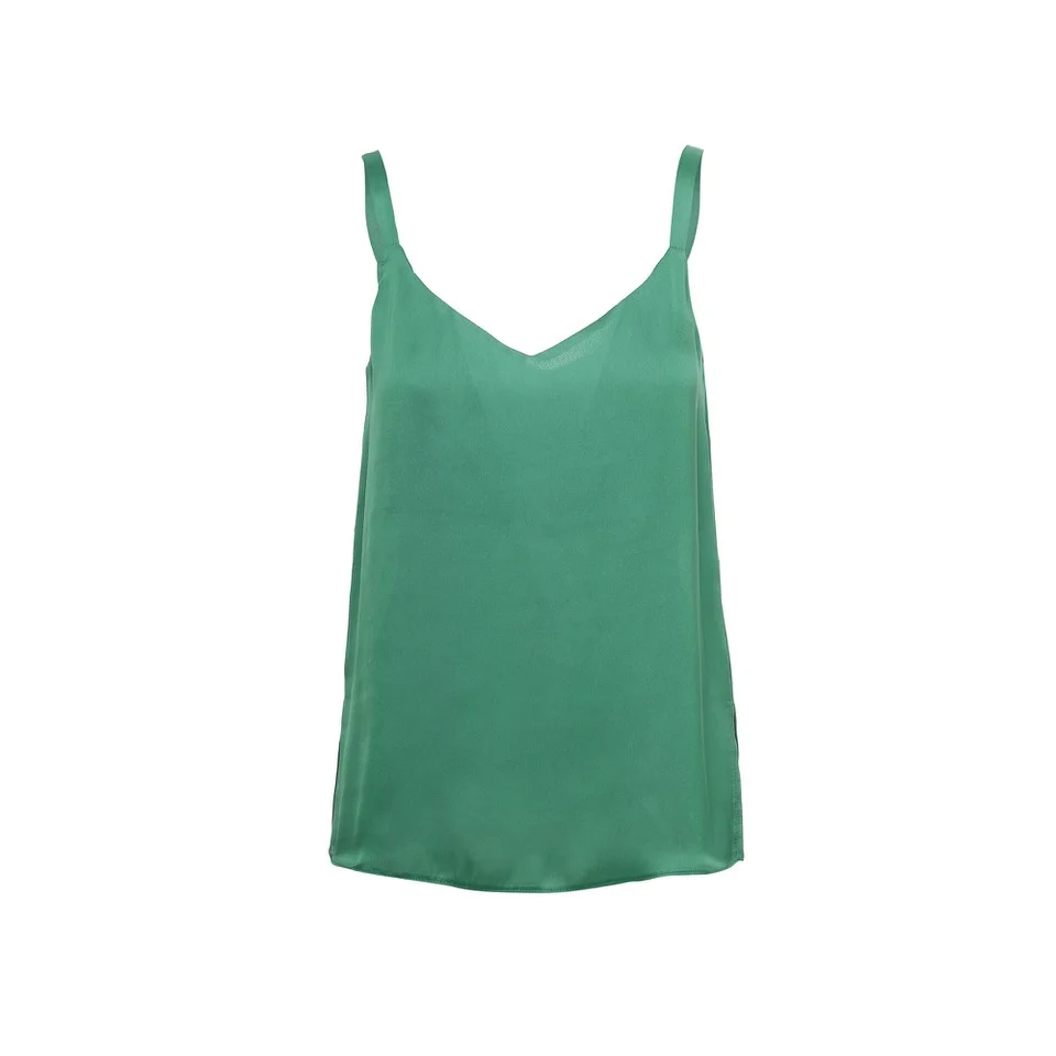 silky green camisole