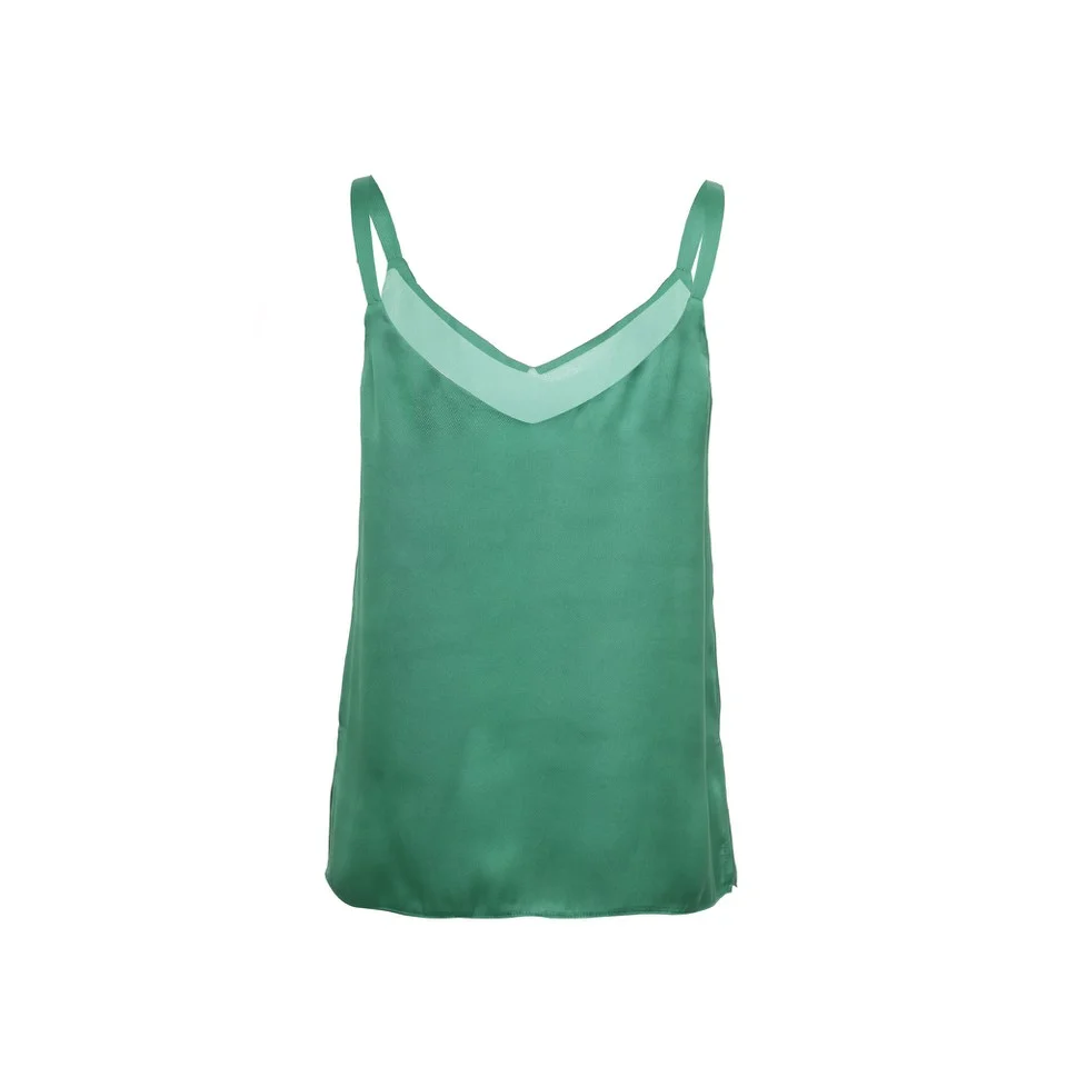 silky green camisole