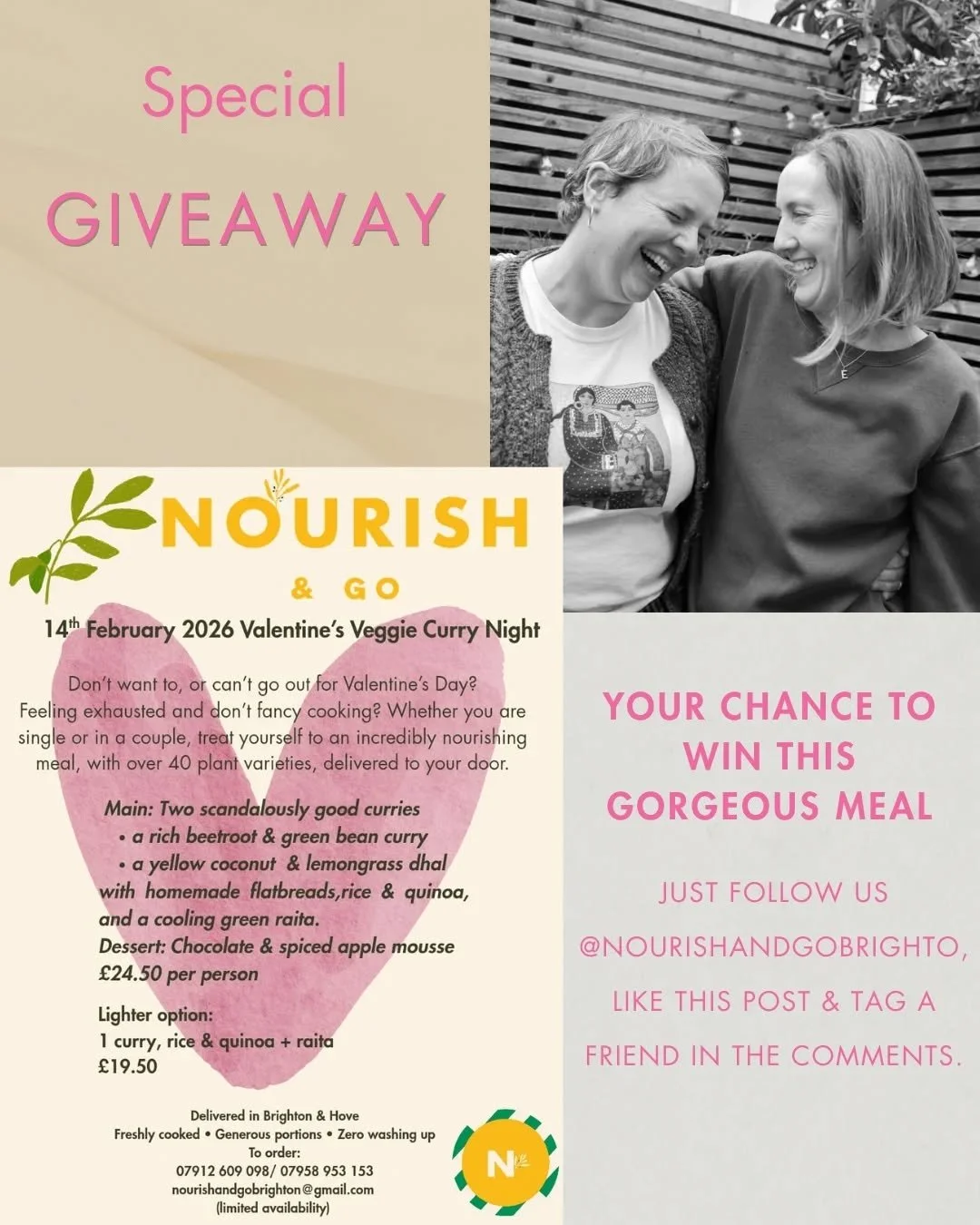 ❤️❤️❤️ GIVE AWAY ❤️❤️❤️

We&rsquo;re offering you the chance to treat yourself to a gorgeous nourishing meal on Valentine&rsquo;s Day. Containing 40+ plant points and delivered to your door. 

🎉🎉🎉🎉🎉🎉🎉🎉🎉🎉🎉🎉🎉🎉🎉🎉🎉🎉

How to enter (for t