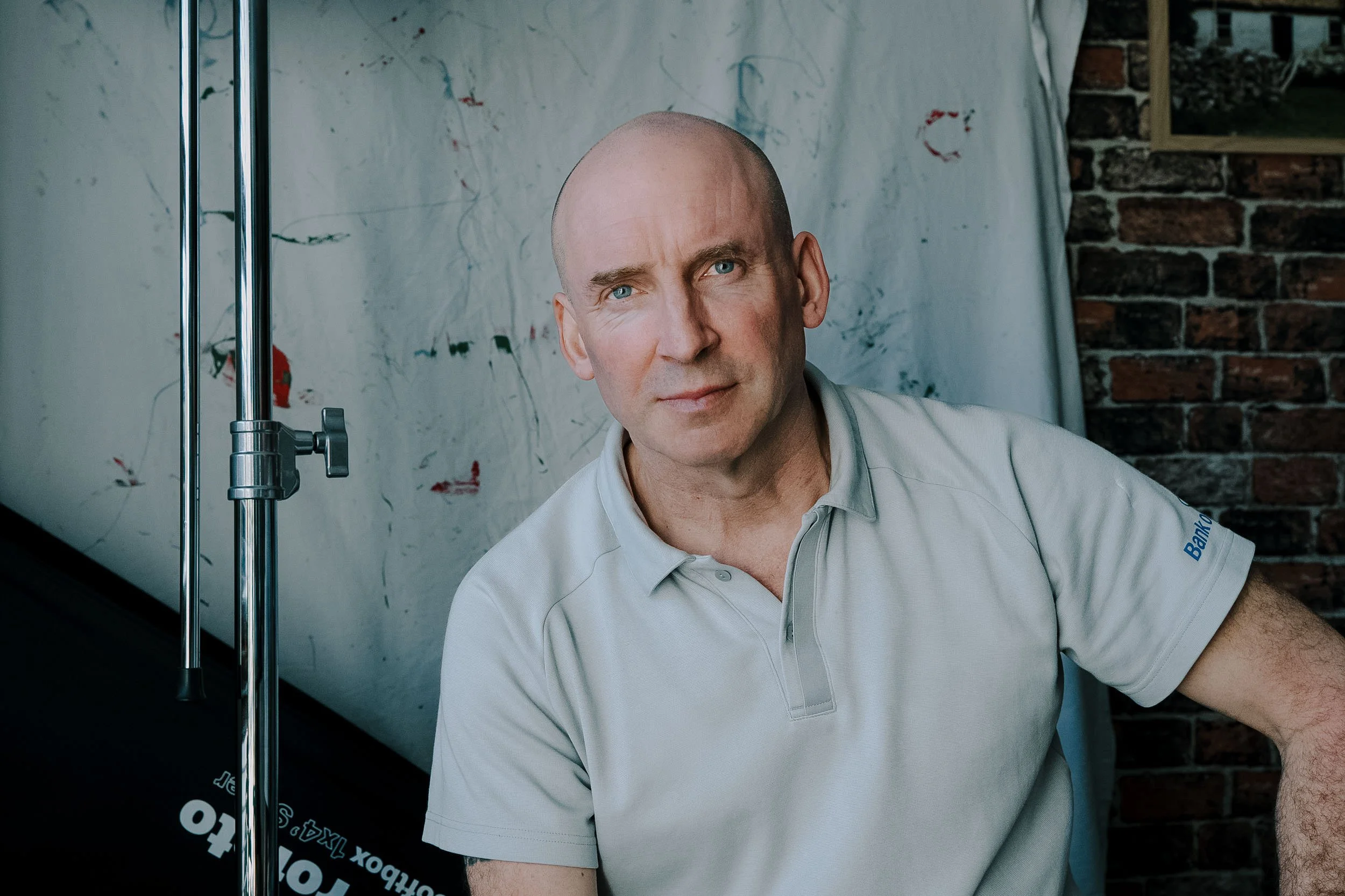 Roger Kenny, corporate and event photographer, in his studio.
