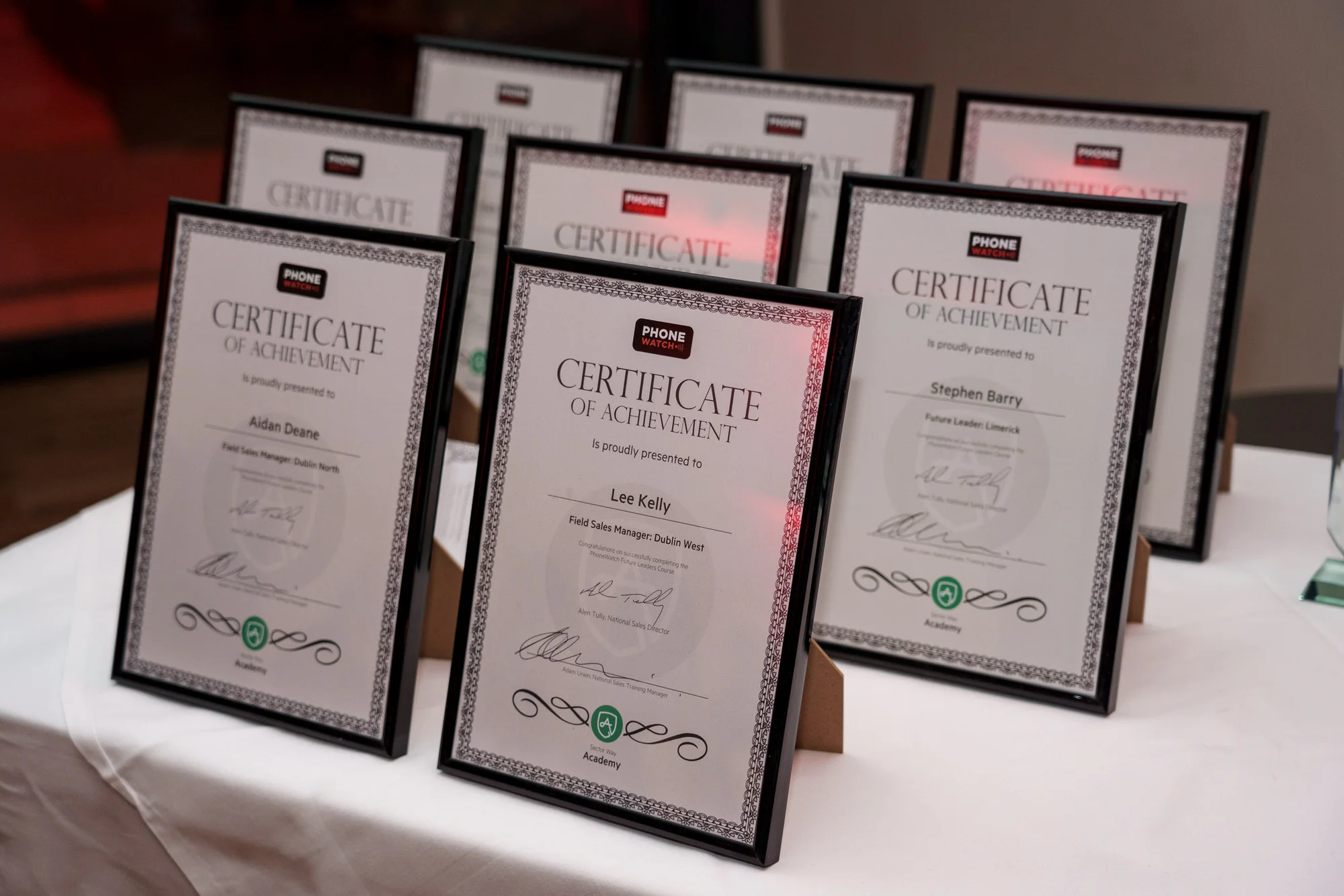 Phone Watch Christmas Party and Awards party in The Morrison Hotel Dublin. Corporate photography by Roger Kenny.