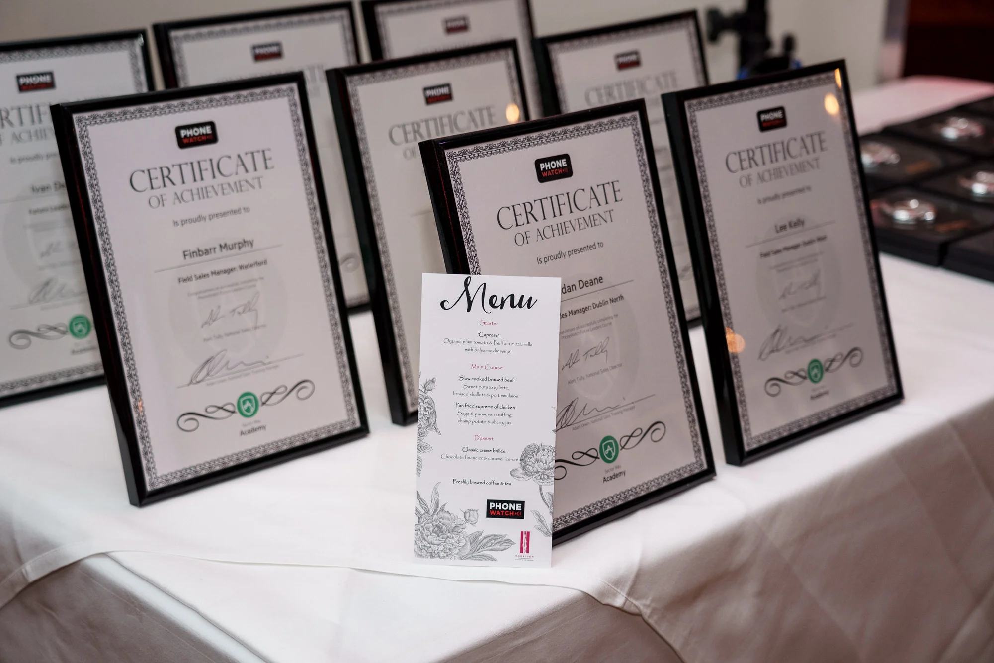 Phone Watch Christmas Party and Awards party in The Morrison Hotel Dublin. Corporate photography by Roger Kenny.