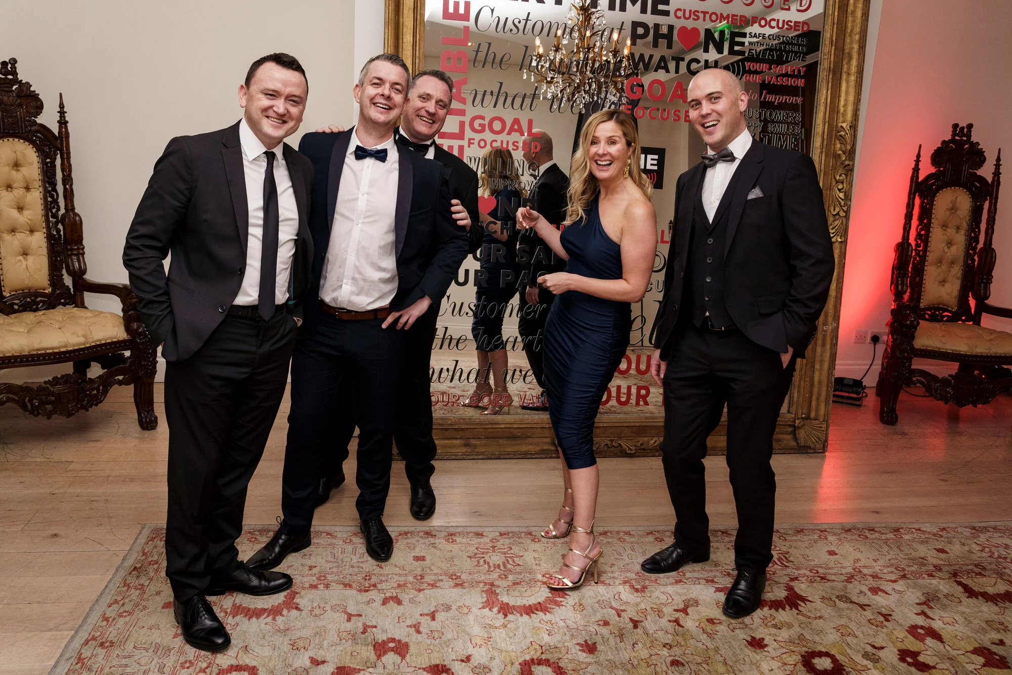 Phone Watch Christmas Party and Awards party in The Morrison Hotel Dublin. Corporate photography by Roger Kenny.