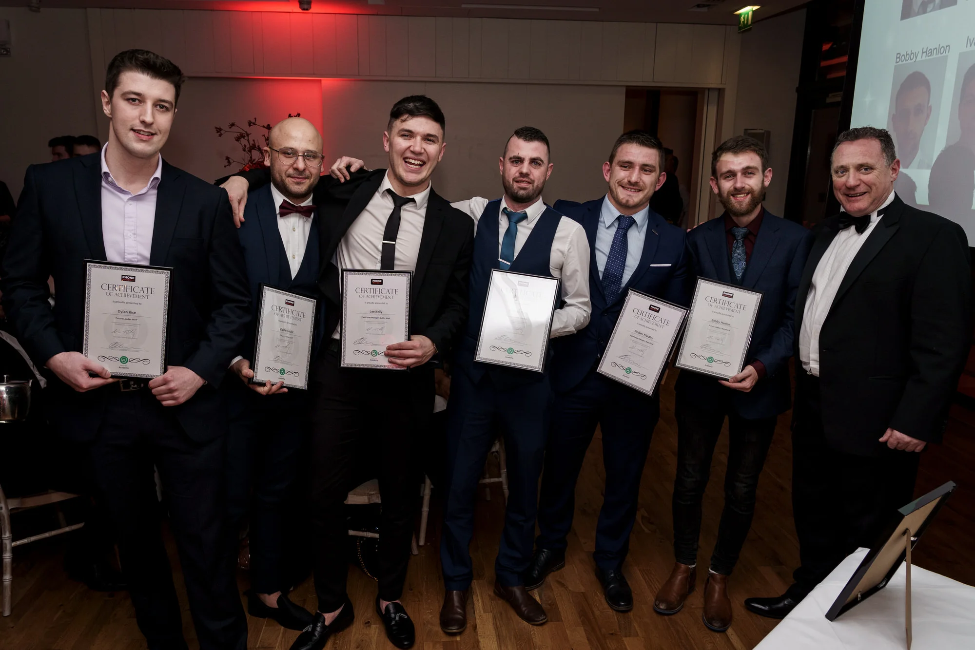 Phone Watch Christmas Party and Awards party in The Morrison Hotel Dublin. Corporate photography by Roger Kenny.