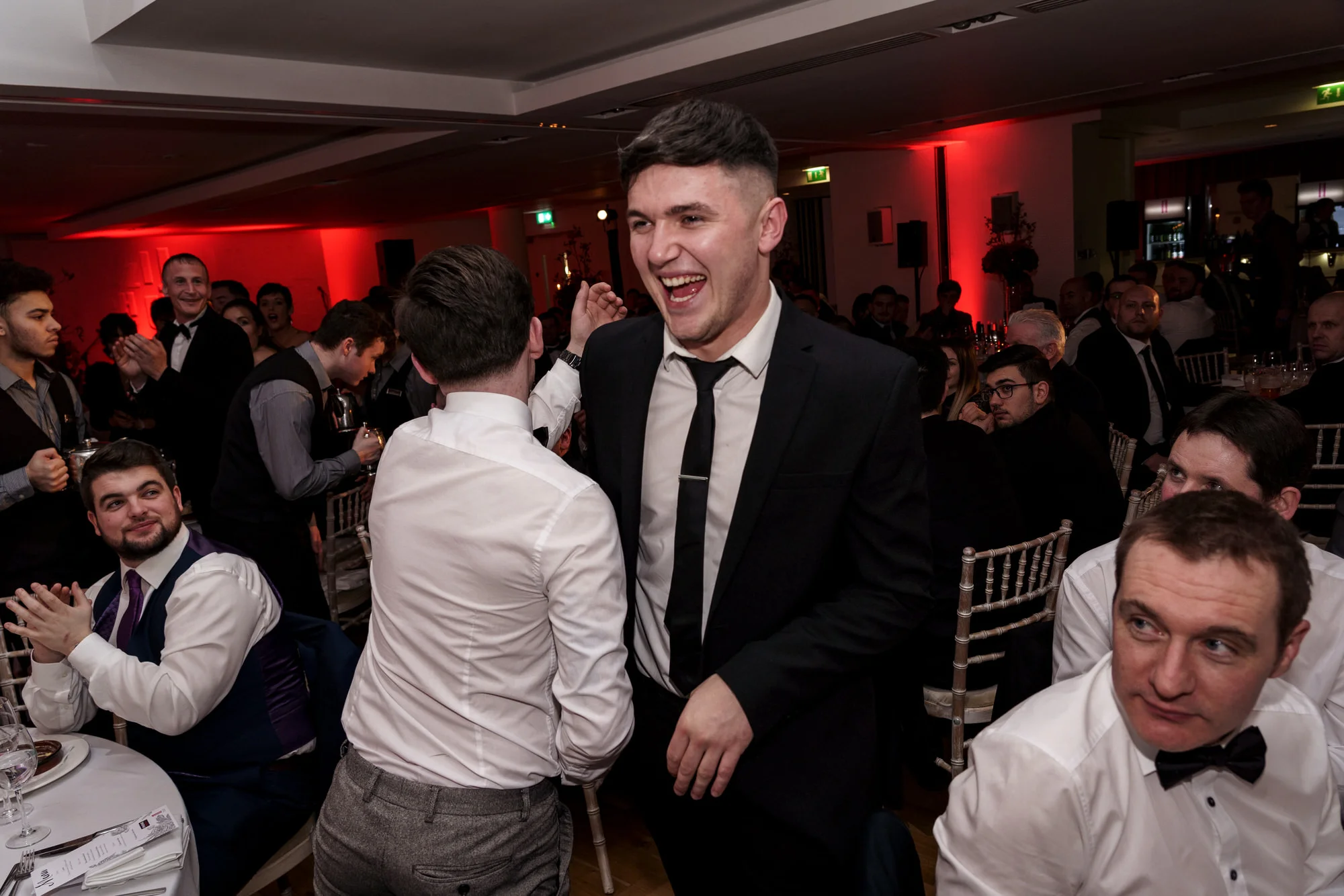 Phone Watch Christmas Party and Awards party in The Morrison Hotel Dublin. Corporate photography by Roger Kenny.