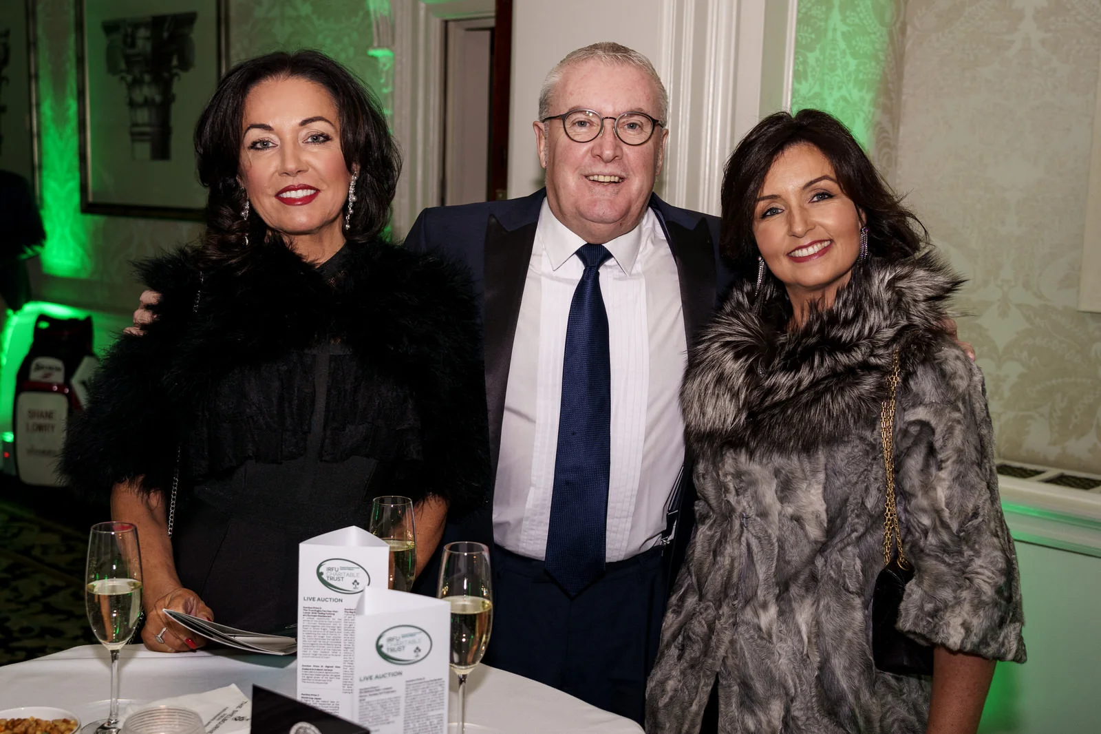 IRFU Charitable Trust 2019 Ball. The Shelbourne Hotel Dublin Ireland.