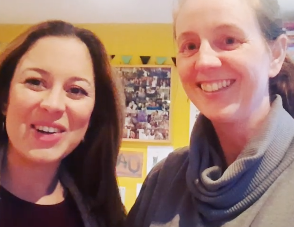 Jen and Mary together in Cork - planning for 2018 with DoulaCare Ireland 