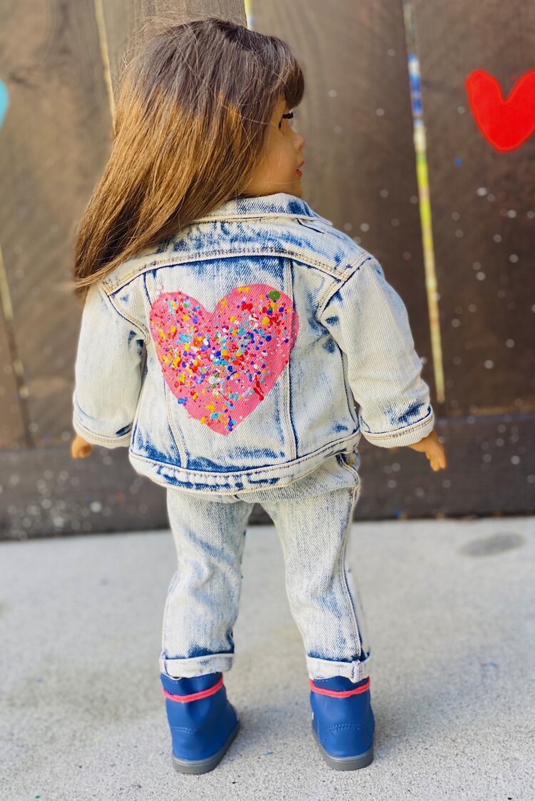 Hand Painted Denim Jacket – Moon Child Collective